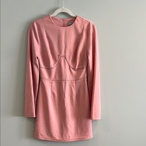 Pink Long Sleeve Dress